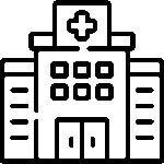 icon black hospital